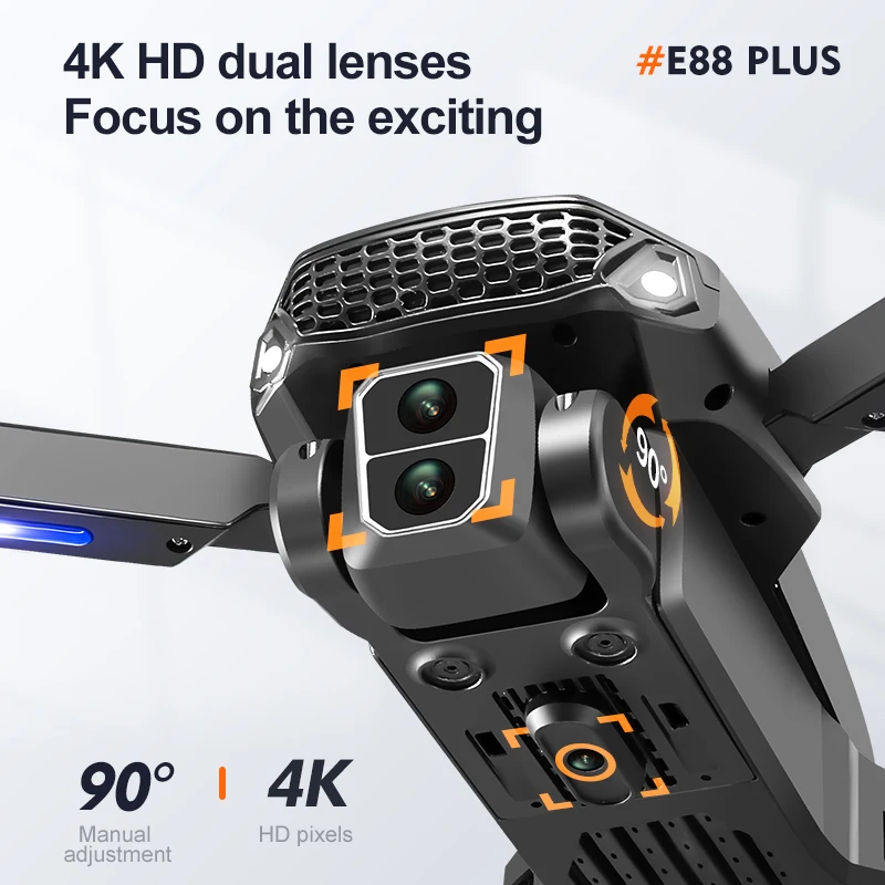 New E88 Plus Quadcopter Drone: - đánh giá và giá Drone Camera Hd