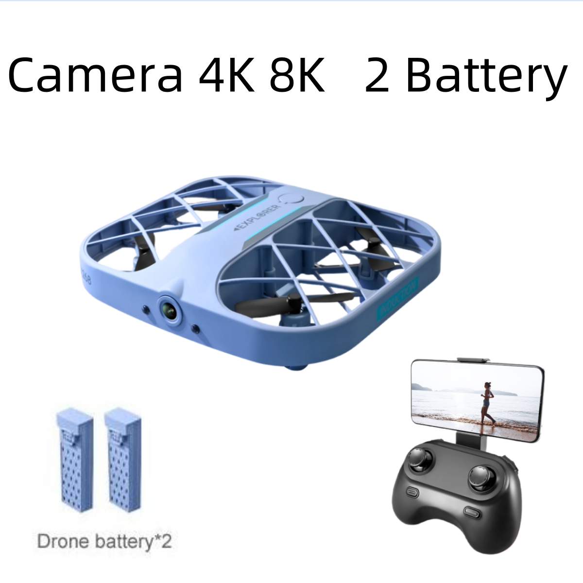 JJRC H107 FPV RC Drone with 2  - đánh giá và giá Drone Camera Lens
