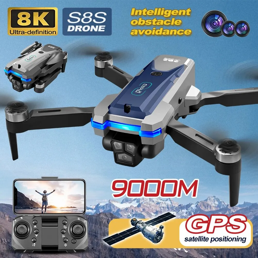 S8S GPS Drone 5G Wifi 8K HD Du - đánh giá và giá Drone Camera Hd